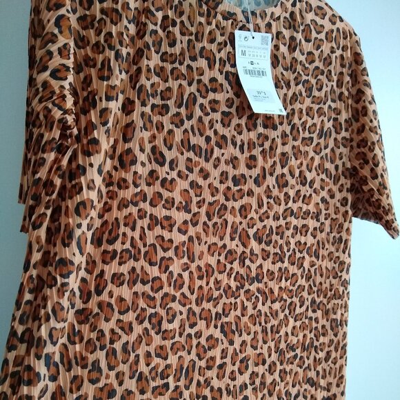 Zara animal print flowy maxi dress NWT - Picture 3 of 8